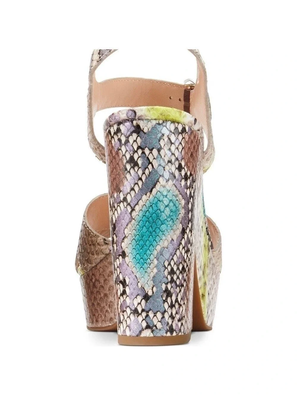 NIB-Kate Spade New York Women's Grace Platform Leather Sandals Lemon Sorbet